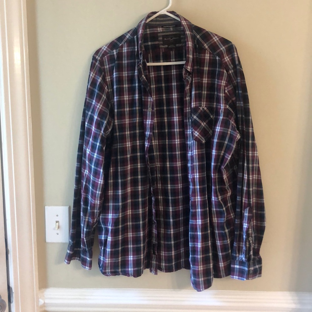 Men’s Plaid Button Down Shirt